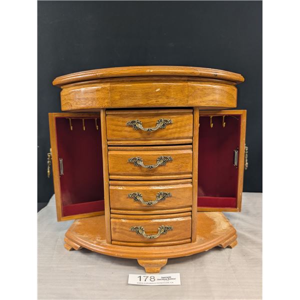 An Old Jewelry Box Filled with Good Quality Useable Jewelry