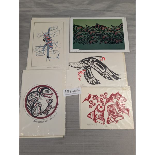 A Nice Lot of West Coast Native Prints signed and Numbered