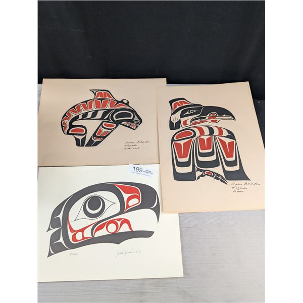 A Nice Lot of West Coast Native Prints signed and Numbered
