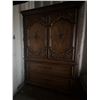 Image 1 : Wooden Armoire With Carved Detail