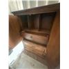 Image 4 : Wooden Armoire With Carved Detail