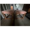 Image 1 : Upholstered Wooden Stools