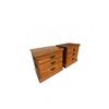 Image 1 : Oak Three-Drawer Nightstands