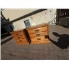 Image 3 : Oak Three-Drawer Nightstands