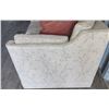 Image 3 : Two Seat Sofa with Beige Upholstery and Pastel Flowers