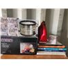 Image 1 : Cookbooks, Kitchener Mixer, Dip Warmer, Chiller Cubes, Punch Boel Set