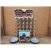 Image 1 : Wine Rack, Stoneware Bowls, and Taco Kit