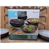 Image 3 : Wine Rack, Stoneware Bowls, and Taco Kit