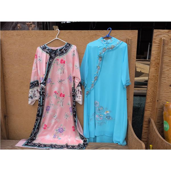 Two Asian Inspired Dresses, Size Large