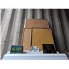 Image 2 : Cork Boards, Pleated Shade, and Books Lot