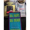 Image 7 : Cork Boards, Pleated Shade, and Books Lot