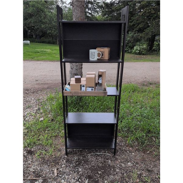 Black Shelf 24x9.5x65 Inches