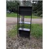 Image 7 : Black Shelf 24x9.5x65 Inches