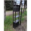 Image 8 : Black Shelf 24x9.5x65 Inches