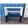 Image 1 : Two-Tone Three-Tier Wood Shelving Unit