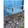 Image 4 : Two-Tier Glass and Chrome Side Table