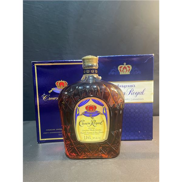 Three Unopened Crown Royal Bottles with Boxes