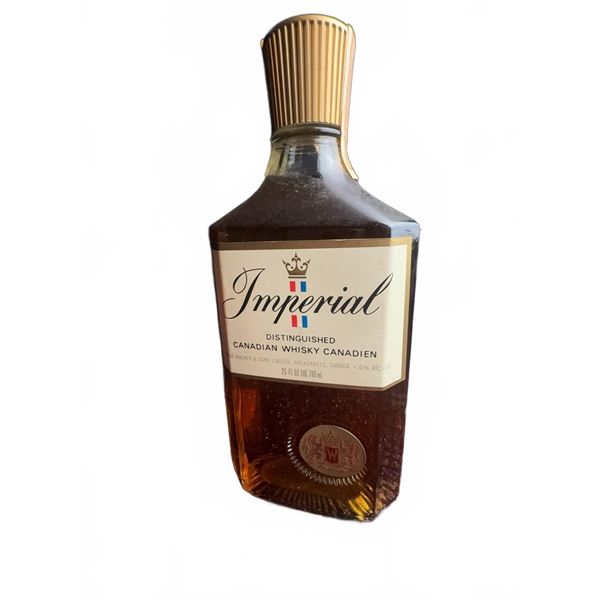 Imperial Distinguished Canadian Whisky 1971 Sealed Bottle