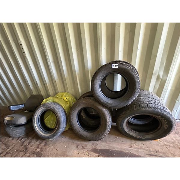 Approx. 10- Good used tires, various sizes