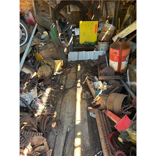 Contents of wood grainary, (not the grainary)