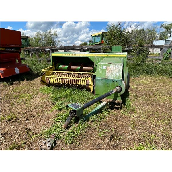 JD 336 square baler, good condition, shedded, SN 150407E