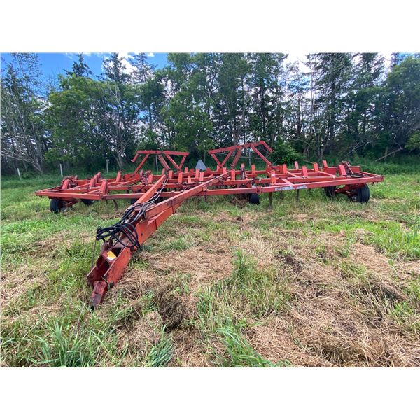 MF 139 deep tillage series 2645, approx. 30ft  chisel plow c/w 4 bar tines, V.G condition, SN: N0000