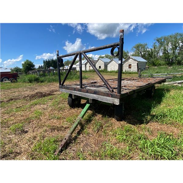 JD steel framed wagon c/w old rack