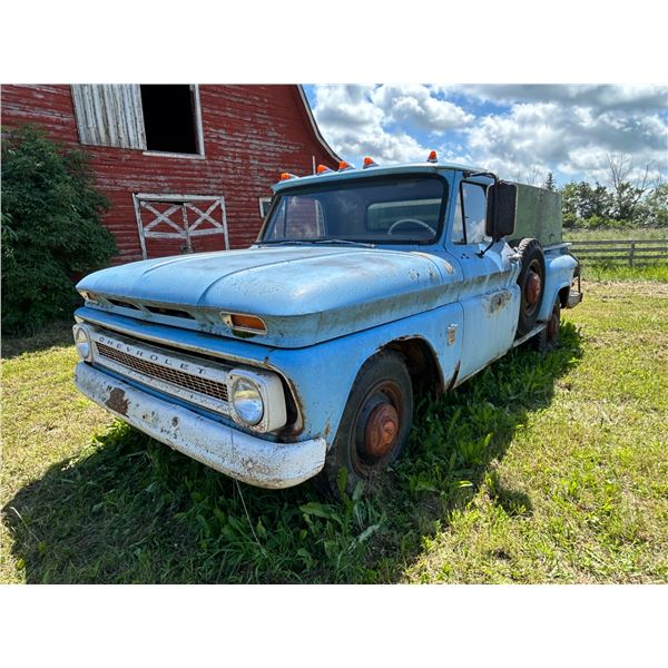 1964 Chev C30 Stepside, 6 cyl, 4 spd, blue, SN: 4C366046004498