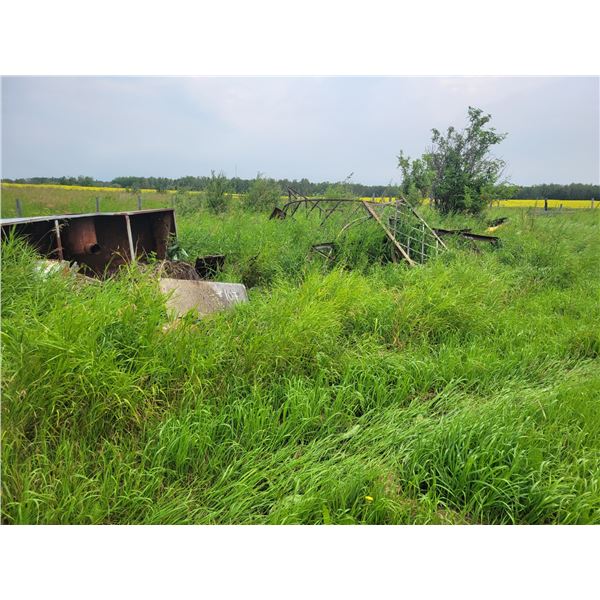 Qty of pipe, power poles, scrap iron, Buyer is Responsible to load