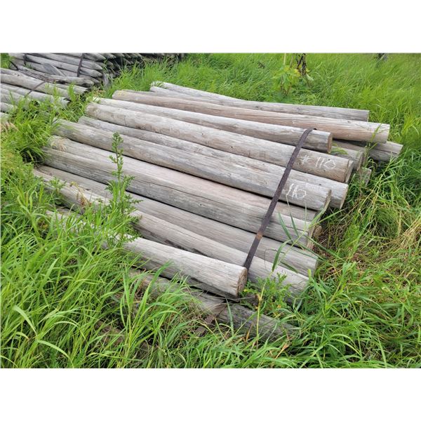 Qty of approx. 6 in. x 8 ft. posts, Buyer is Responsible to load