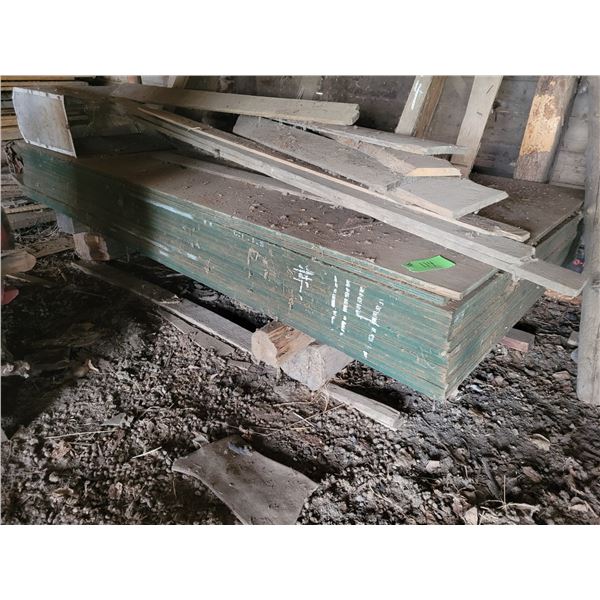 Approx. 14- sheets of 3/4 inch plywood (Shed)