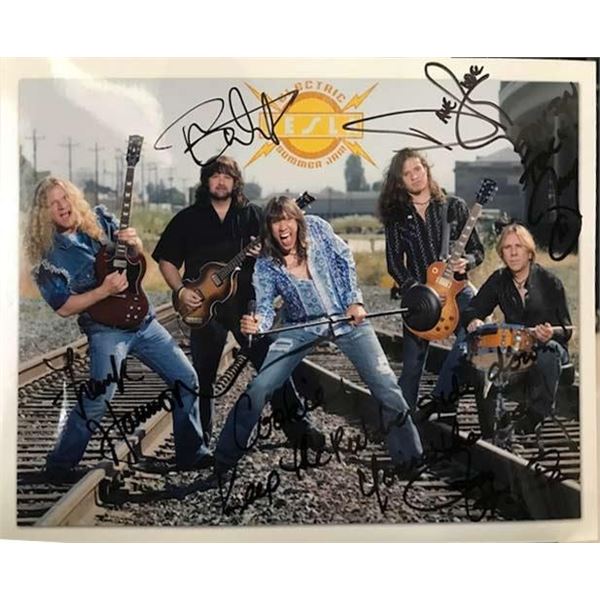 Tesla band signed photo