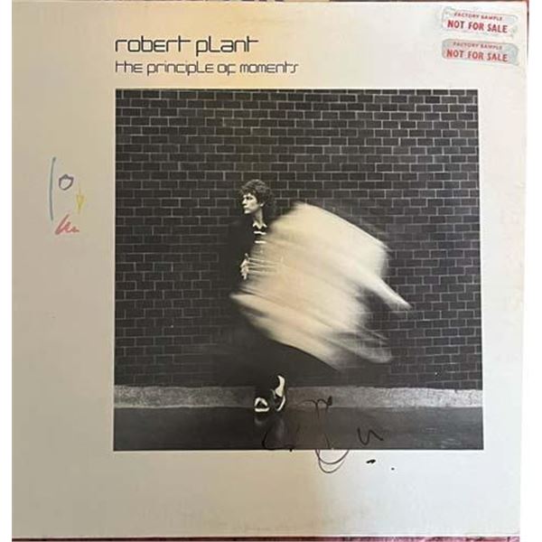Robert Plant 1983 The Principle of Moments signed album