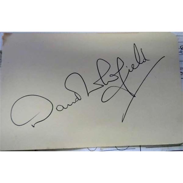 David Whitfield autograph