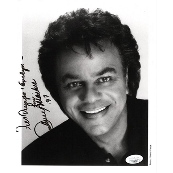 Singer Johnny Mathis Signed Photo JSA