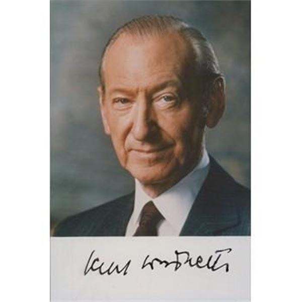 Kurt Waldheim Signed Photo JSA