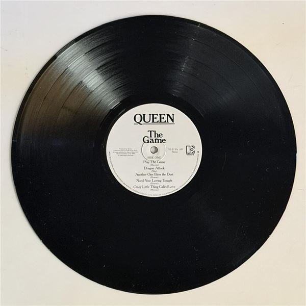 Queen The Game Album Promo Label