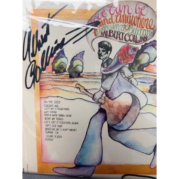 Albert Collins Love Can Be Found Anywhere, Even in a Guitar signed album