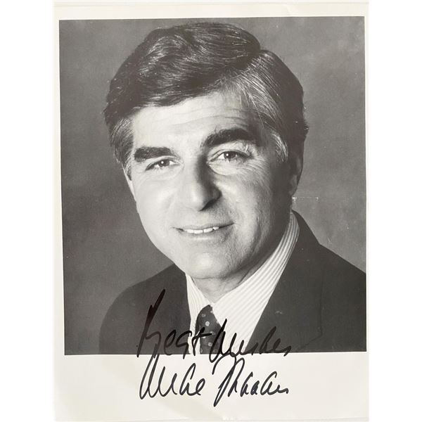 Massachusetts Governor Michael Dukakis signed photo