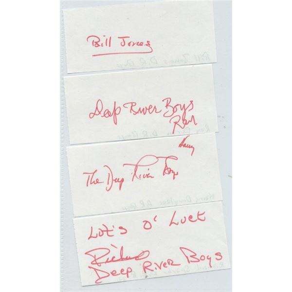 Deep River Boys original autographs