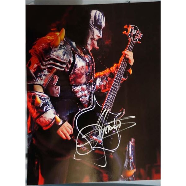 KISS Gene Simmons signed candid photo