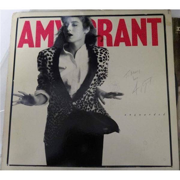 Amy Grant signed Unguarded album