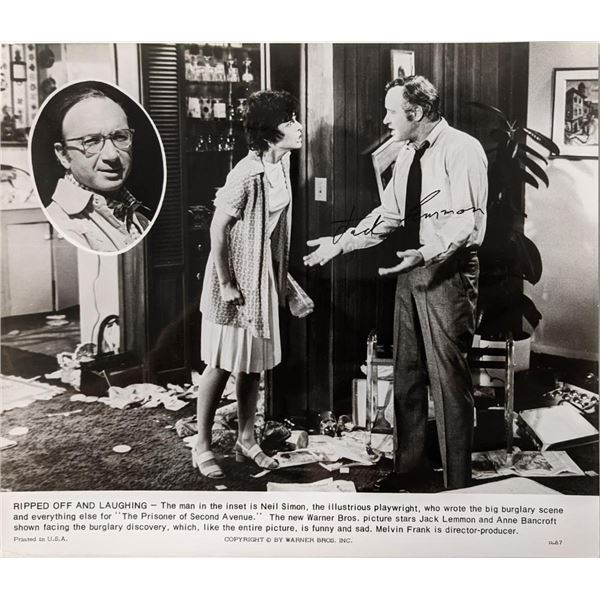 Ripped Off and Laughing Jack Lemmon signed movie photo