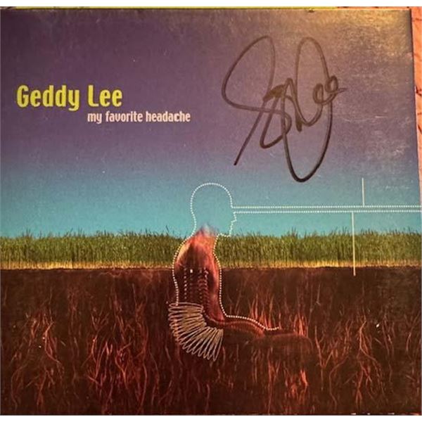 Rush Geddy Lee My Favorite Headache signed CD