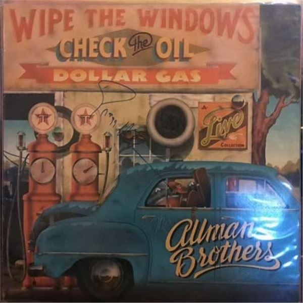 The Allman Brothers Band Wipe the Windows, Check the Oil, Dollar Gas signed album