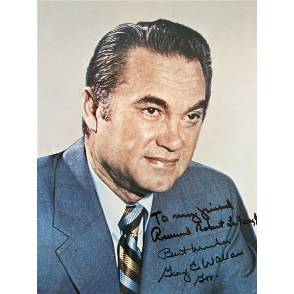 Presidential Candidate George C Wallace signed photo