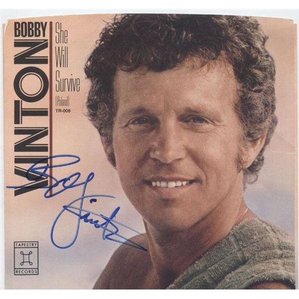 Bobby Vinton signed 45 sleeve