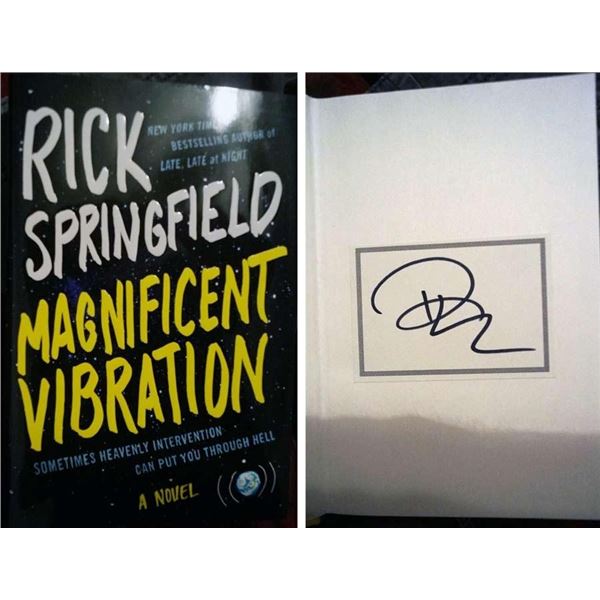 Rick Springfield Magnificent Vibration signed bookplate