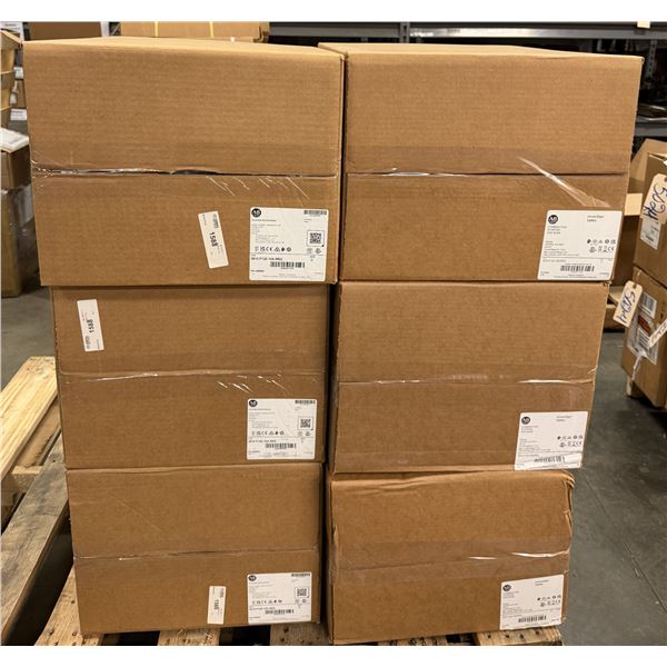 (6) Allen Bradley #281E-F12Z-10A-RRG ArmorStart Combination Starters/Base