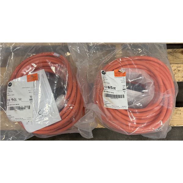 (2) Allen Bradley #2090-CSBM1DE-18AF20 20 Meter Single Cables